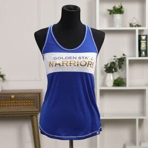 Golden State Warriors limited edition Vintage Sequin Tank Top Blue NBA Size S
